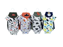 4Pcs Socks bib bodysuit shorts Set